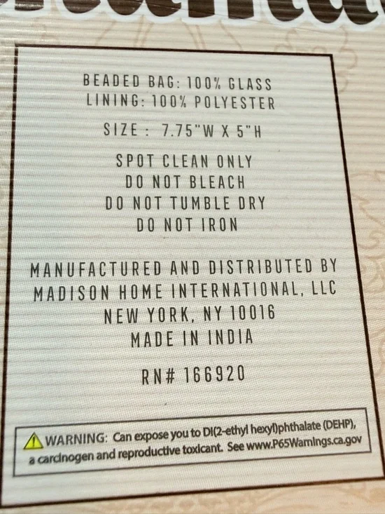 Hand Beaded Viral Ski Motif Clutch — White with Multi Colored Skis - Picture 6 of 7